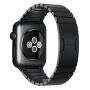 Luxus rozsdamentes acél szíj - Apple Watch Ultra 49mm / 46mm / 45mm / 44mm / 42mm - fekete