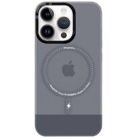 Áttetsző tok MagSafe -vel - iPhone 13 Pro Max - szürke