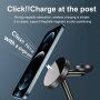 3in1 mágneses töltőállvány éjszakai világítással - iPhone / Apple Watch / Airpods - fekete