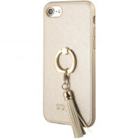 Guess Saffiano Ring tok iPhone SE (2020/2022) / 8 / 7 - bézs