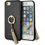 Guess Saffiano Ring tok iPhone X - fekete