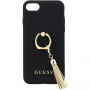 Guess Saffiano Ring tok iPhone X - fekete