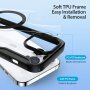 DUX DUCIS Skin X flip cover tok MagSafe -vel - iPhone 15 Pro - fekete