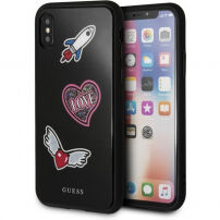 Guess Iconic tok iPhone X - fekete