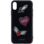 Guess Iconic tok iPhone X - fekete