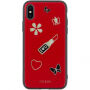 Guess Iconic tok iPhone X - piros