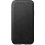 Nomad Folio Leather Case tok Apple iPhone XS / X - fekete