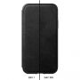 Nomad Folio Leather Case tok Apple iPhone XS / X - fekete