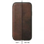 Nomad Folio Leather Tri-Fold tok Apple iPhone XS Max - barna