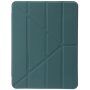 Tok transzparens hátlappal és origami állvánnyal - iPad Pro 12,9" (2018-2022) - petróleum zöld