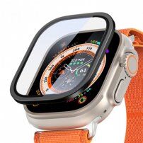 DUX DUCIS edzett üveg fémkerettel - Apple Watch Ultra 49mm - fekete