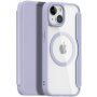 DUX DUCIS Skin X flip cover tok MagSafe -vel - iPhone 15 - lila