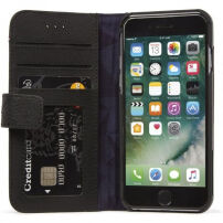 Decoded Leather Wallet tok Apple iPhone SE (2020/2022) / 8 / 7 / 6S - fekete
