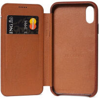 Decoded Leather Slim Wallet tok Apple iPhone XS Max - barna
