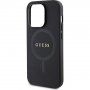 Guess Saffiano tok MagSafe -vel - iPhone 15 Pro - fekete