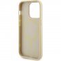 Guess Saffiano tok MagSafe -vel - iPhone 15 Pro Max - arany