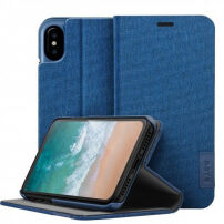 LAUT Apex Knit tok iPhone X - kék