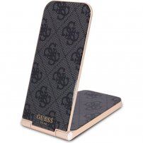 Guess 4G Pattern Aluminium 2 az 1-ben asztali vezeték nélküli mágneses töltő iPhone / AirPods készülékhez - fekete