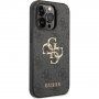 Guess 4G Metal Logo tok - iPhone 15 Pro - szürke