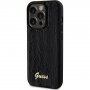 Guess Sequin Script Logo tok flitterekkel - iPhone 14 Pro Max - fekete