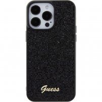 Guess Square Mirror Script Logo tok - iPhone 15 Pro Max - fekete