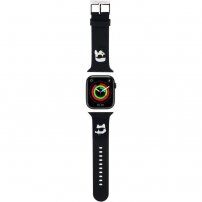 Karl Lagerfeld Karl and Choupette Head NFT szíj - Apple Watch 42mm / 41mm / 40mm / 38mm - fekete