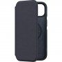 NJORD Leather flip cover tok MagSafe-vel - iPhone 14 - sötétszürke