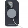 NJORD Leather flip cover tok MagSafe-vel - iPhone 14 Pro - sötétszürke