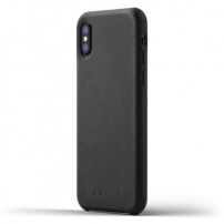 Mujjo Full Leather tok Apple iPhone X - fekete