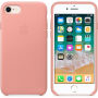 Eredeti Apple bőr tok iPhone SE (2020/2022) / 8 / 7 - világos rózsaszín