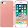 Eredeti Apple bőr tok iPhone SE (2020/2022) / 8 / 7 - világos rózsaszín