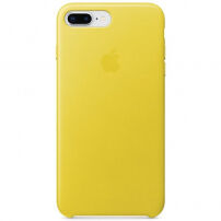 Eredeti Apple bőr tok iPhone 8 Plus / 7 Plus - tavaszi sárga