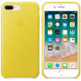 Eredeti Apple bőr tok iPhone 8 Plus / 7 Plus - tavaszi sárga