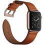 Elegáns valódi bőrszíj - Apple Watch Ultra 49mm / 46mm / 45mm / 44mm / 42mm - barna