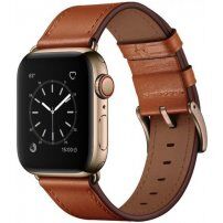 Elegáns valódi bőrszíj - Apple Watch Ultra 49mm / 46mm / 45mm / 44mm / 42mm - barna