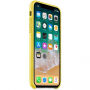 Eredeti Apple bőr tok iPhone X - tavaszi sárga