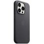 Eredeti Apple tok FineWoven szövetből MagSafe funkcióval - iPhone 15 Pro Max - fekete