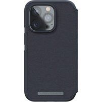 NJORD Leather flip cover tok MagSafe-vel - iPhone 14 Pro - sötétszürke