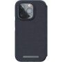NJORD Leather flip cover tok MagSafe-vel - iPhone 14 Pro Max - sötétszürke