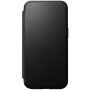 Nomad Modern Leather Folio flip cover tok MagSafe-vel - iPhone 15 - fekete