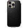 Nomad Modern Leather Folio flip cover tok MagSafe-vel - iPhone 15 Pro Max - fekete