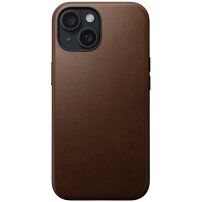 Nomad Modern Leather bőr tok MagSafe -vel - iPhone 15 - barna