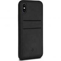 Twelve South Relaxed Leather Clip bőr tok iPhone X - fekete