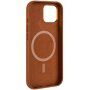 FIXED MagLeather bőr tok MagSafe -vel - iPhone 15 Plus - barna