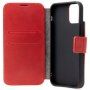FIXED ProFit bőr flip cover tok - iPhone 15 - piros