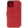 FIXED ProFit bőr flip cover tok - iPhone 15 - piros