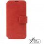 FIXED ProFit bőr flip cover tok - iPhone 15 - piros