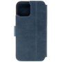 FIXED ProFit bőr flip cover tok - iPhone 15 - sötétkék