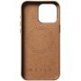 Mujjo Full Leather Wallet bőr tok kártyatároló zsebbel - iPhone 15 Pro Max - barna