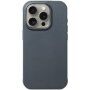 Mujjo Impact Leather bőr tok MagSafe -vel - iPhone 15 Pro Max - sötétszürke